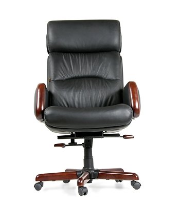 Кресло руководителя кожаное CHAIRMAN СН 417 - вид 2